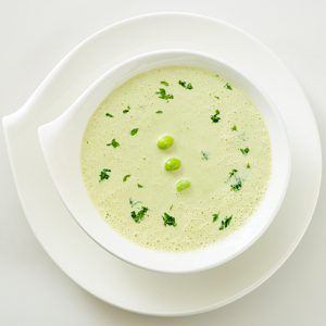 枝豆と豆腐のスープ（冷製）