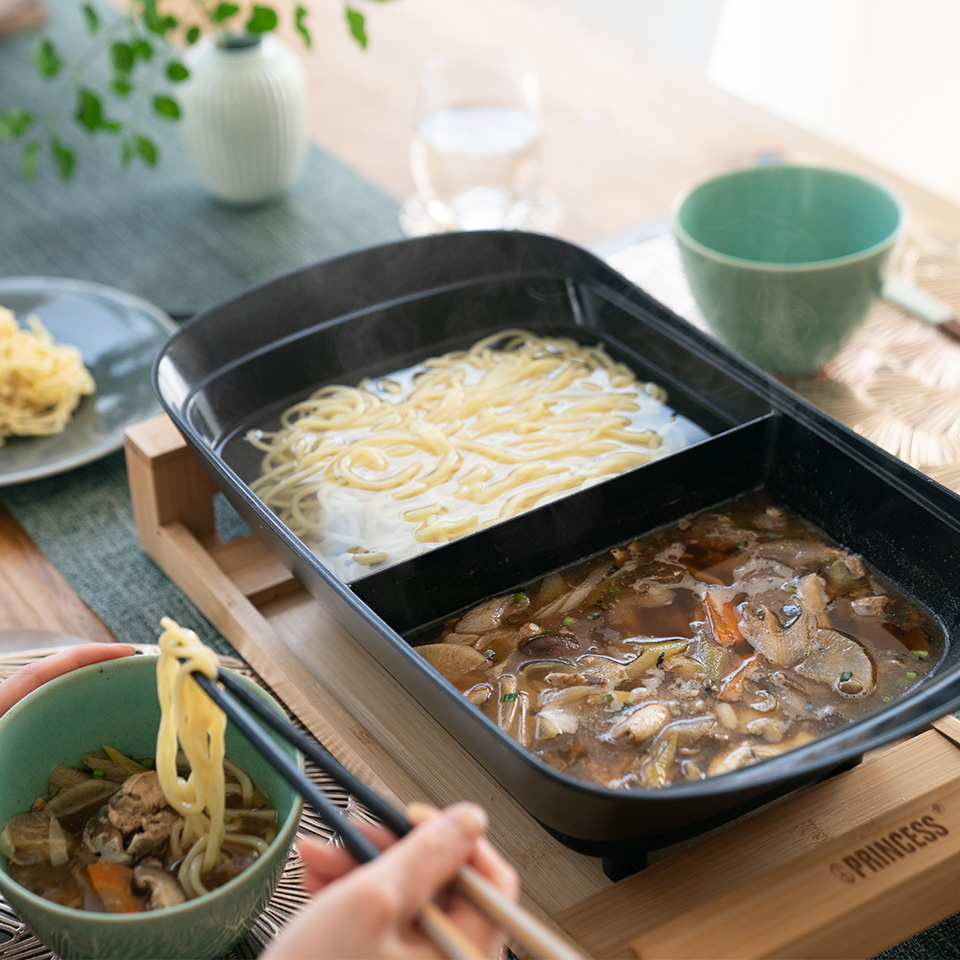 サバ缶温つけ麺