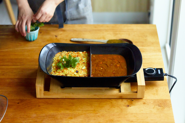 野菜のビリヤニとダルカレー