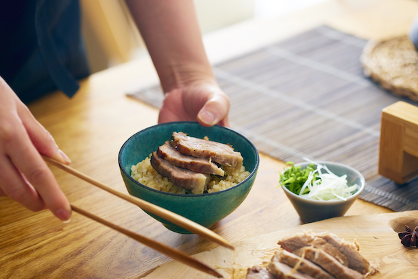 麹ポークの烏龍茶ご飯