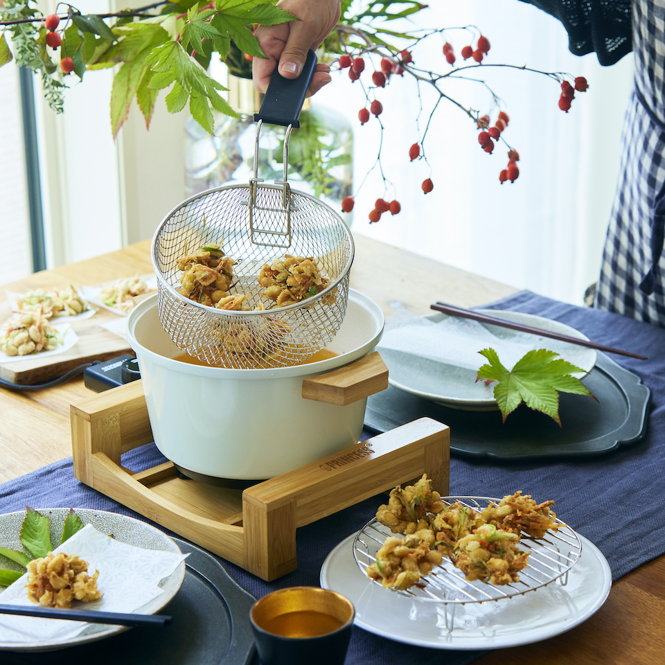 大豆と桜エビのカリカリかき揚げ